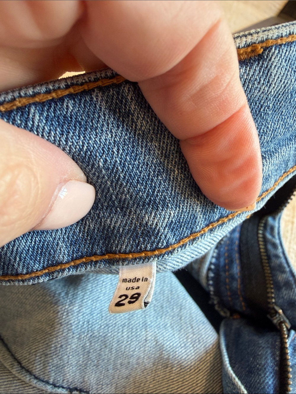 ASKK NY Light Blue Wide leg Jeans. Size 29. - Picture 6 of 7